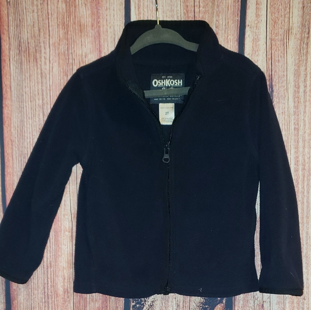 Navy fleece sweater
